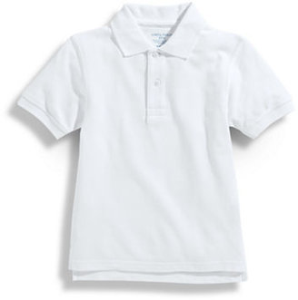 Lord & Taylor Kids Short Sleeve Uniform Polo-WHITE-5