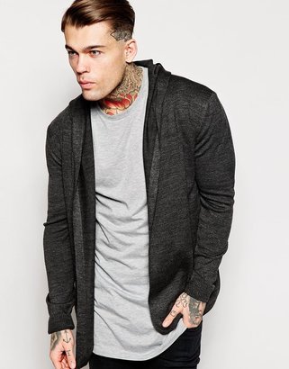 ASOS Knitted Hooded Cardigan