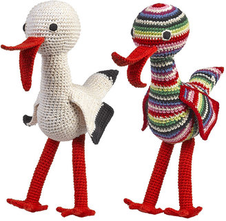 Anne Claire Crochet Stork - Mix Stripe