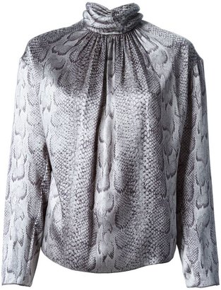 Nina Ricci snakeskin print blouse