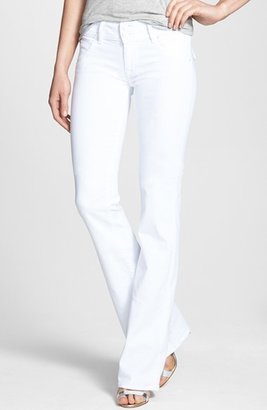 Hudson 'Signature' Supermodel Bootcut Jeans (White Wash) (Long)