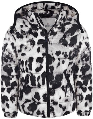 Moncler Girls Leopard Print Down Padded Coat