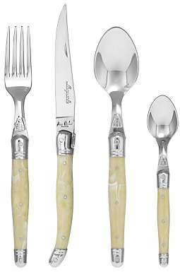 Jean Dubost Le Thiers Laguiole by Cream Cutlery Set, 32 Piece