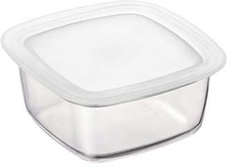 Bormioli Frigoverre Square Glass Storage Container With Frosted Lid