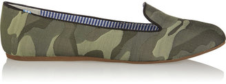 Charles Philip Shanghai Shelia camouflage-jacquard loafers