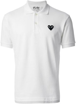 Comme des Garcons Play embroidered heart polo shirt