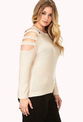 Forever 21 FOREVER 21+ Plus Size Cutout Shoulder Sweater