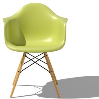 Herman Miller eames molded plastic armchair with dowel leg