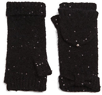 Kate Spade Sequined Pop-Top Mittens