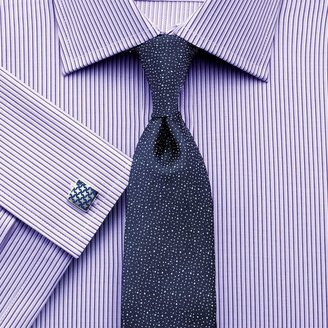 Charles Tyrwhitt Lilac textured stripe slim fit shirt