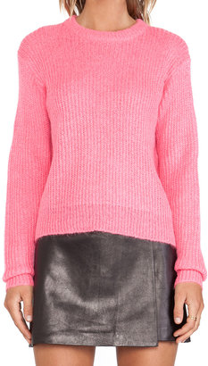 Alexander Wang T by Mohair Half Cardigan Pullover