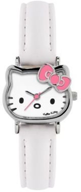 Hello Kitty Kids' white PU strap with analogue dial