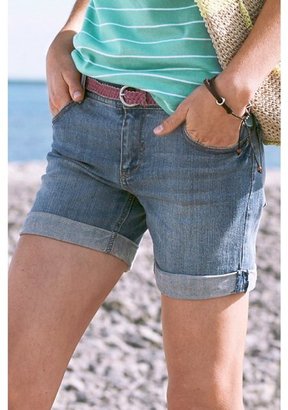 Ellos 5-Pocket Style Pre-Washed Denim Shorts