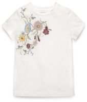 Gucci Little Girl's Floral Embroidered Tee