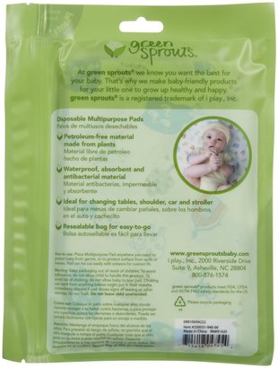 green sprouts by i play. Disposable Changing Pads - 7 ct
