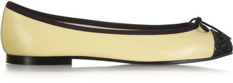 French Sole Henrietta leather ballet flats