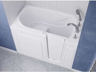 Therapeutic Tubs Captains Series 53" x 30" Fiberglass Bathtub with Faucet
