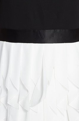 Aidan Mattox Ruffle Skirt Dress
