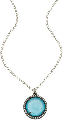 Athena Designs Halo Gemstone Necklace