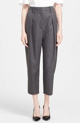 L'Agence Pleated Crop Trousers