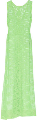 Miguelina Leslie crocheted cotton-lace maxi dress
