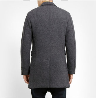 Barena Double-Breasted Knitted Wool-Blend Coat