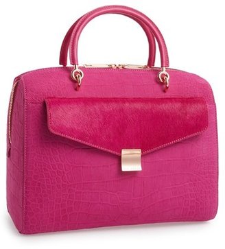 Ted Baker 'Alexia' Removable Clutch Embossed Bowler Bag