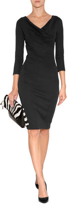 Donna Karan Draped Dress in Black Gr. L