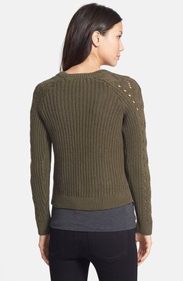 Lucky Brand Mix Knit Crewneck Sweater