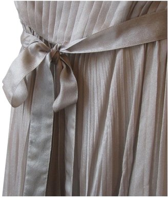 Chanel Silver Silk Dress