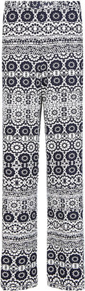 Marks and Spencer Batik Print Wide Leg Trousers