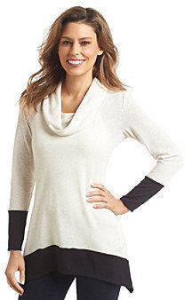 Amy Byer Colorblock Cowlneck Pullover