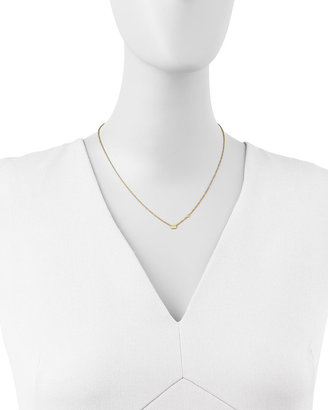 SHY by SE Crown Bezel-Diamond Pendant Necklace