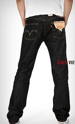 Levi's Levis Style# 501-5808 42 X 30 Iconic Black Original Jeans Straight Pre Wash