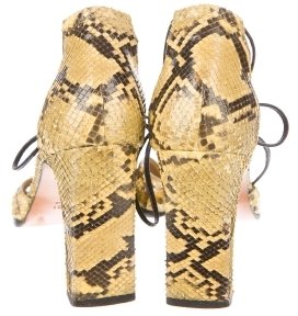 Gucci Snakeskin Sandals