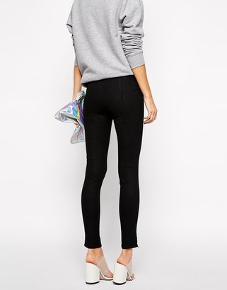 Cheap Monday Spray On Skinny Jeans With Zip Detail