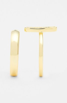 Ariella Collection Pavé Bar Rings (Set of 2)