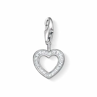 Thomas Sabo Silver Crystal Open Heart Charm 0930-051-14