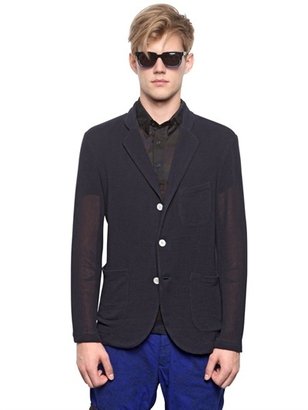 08 Sircus - Perforated Cotton Jersey Jacket
