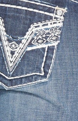 Vigoss 'Chelsea' Whipstitch Bootcut Jeans (Dark Wash) (Juniors)