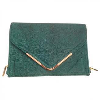 BCBGMAXAZRIA Green Leather Clutch bag