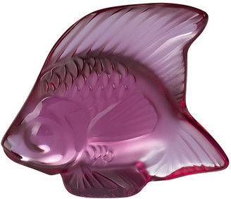 Lalique Fish Figure - Fuchsia