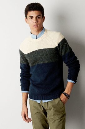 American Eagle Outfitters Sheep Colorblock Crew Sweater