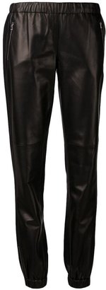 Michael Kors leather track pants