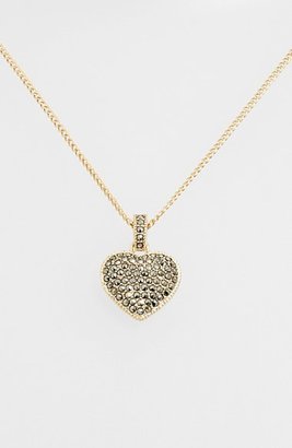 Judith Jack Women's Reversible Pave Heart Necklace - Marcasite/ Gold