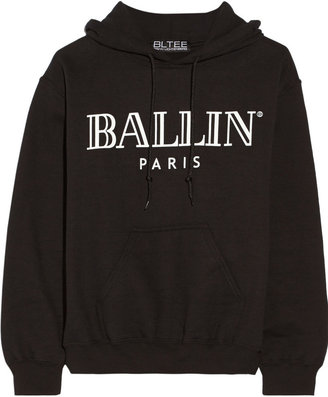 Brian Lichtenberg Ballin cotton-blend jersey hooded top