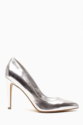 Nasty Gal Shoe Cult Luxe Pump - Silver