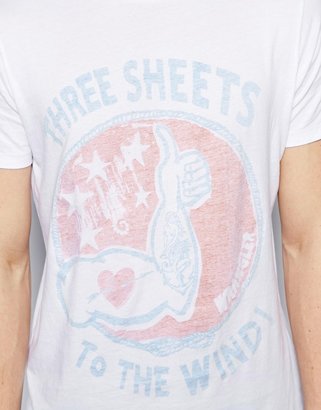 Wrangler T-Shirt Reverse Three Sheets Print