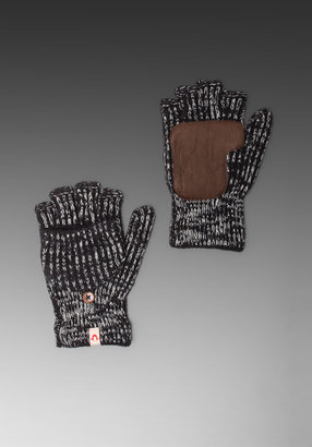 True Religion Two-Tone Convertible Gloves