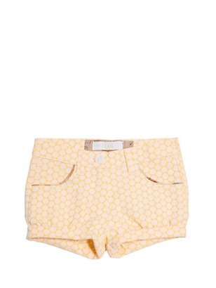 Polka Dot Cotton Shorts